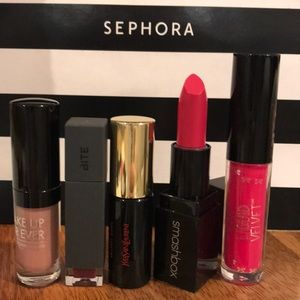 5-pc Deluxe lipstick set YSL Bite Smashbox Ciate